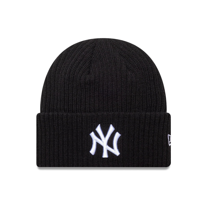 Bonnet New York Yankees, à revers large, New Era, noir