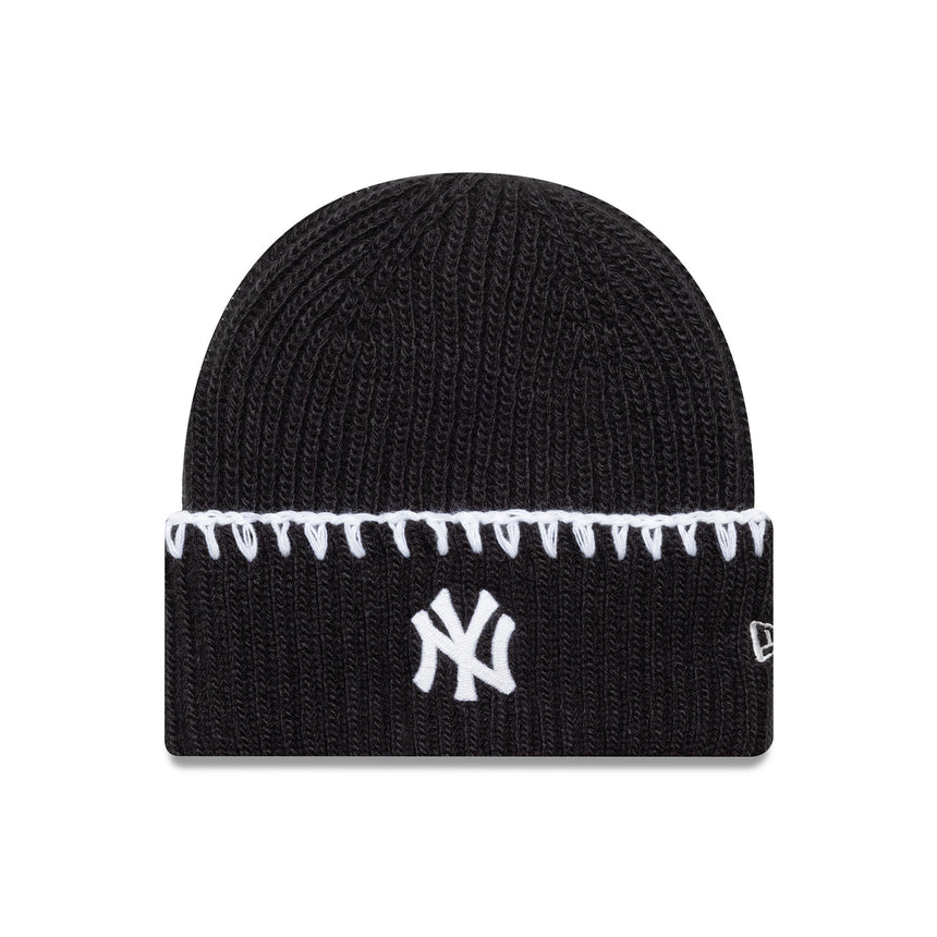 Bonnet des New York Yankees, surpiqûres épaisses, New Era, noir