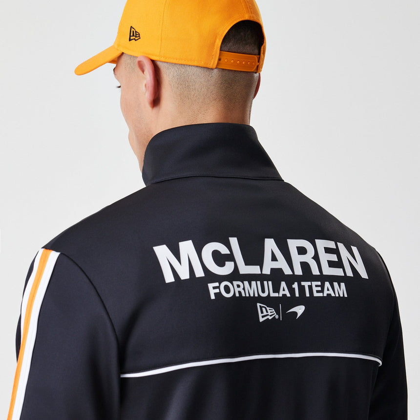 Pull McLaren, à fermeture éclair complète, New Era, noir