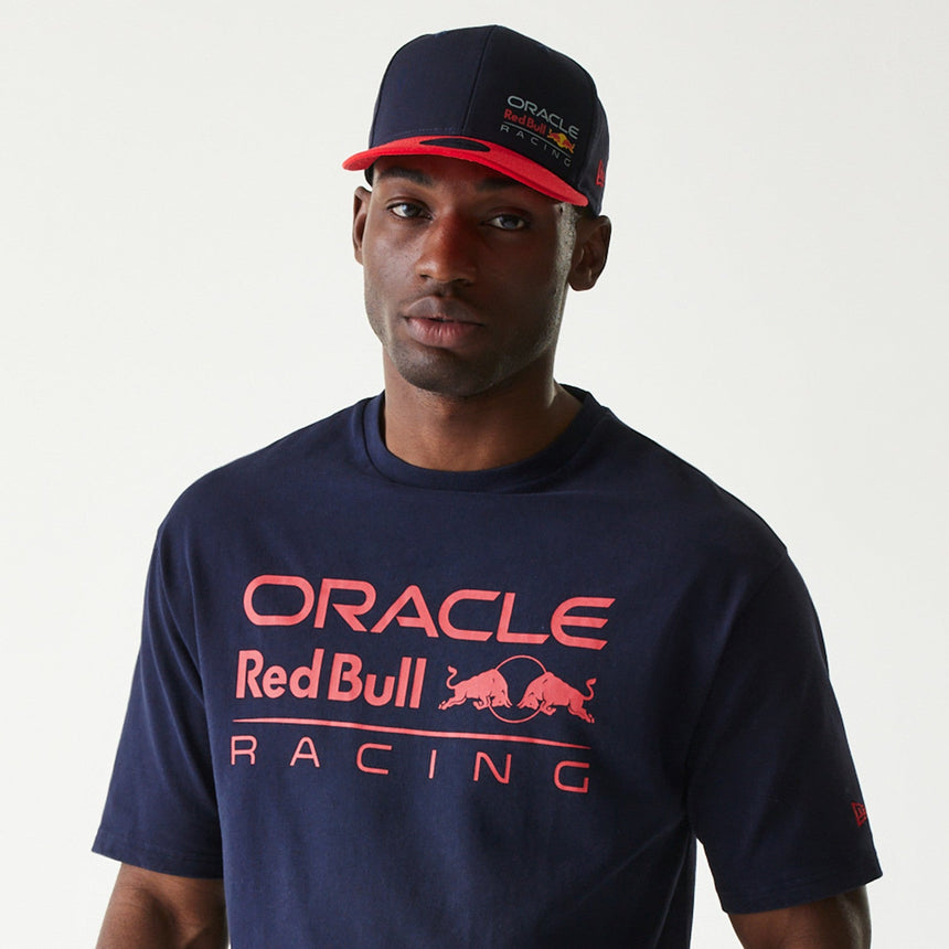 T-shirt Red Bull Racing, oversize, New Era, bleu foncé