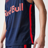 T-shirt sans manches Red Bull Racing, New Era, en maille basket-ball, bleu foncé