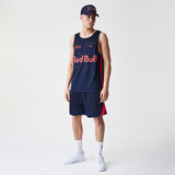 T-shirt sans manches Red Bull Racing, New Era, en maille basket-ball, bleu foncé