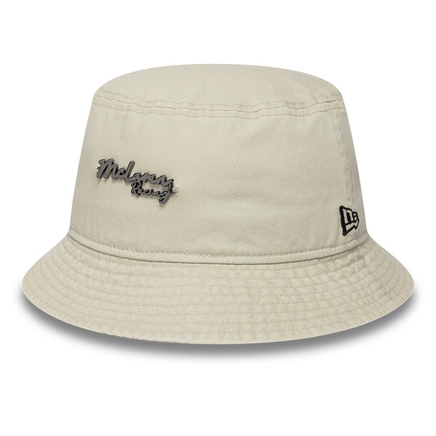 casquette bucket McLaren x Reiss, ajustée, New Era, blanc