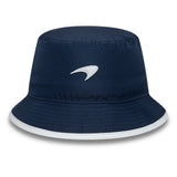 Chapeau bucket McLaren x Reiss, saisonnier, à coupe fuselée, New Era, 9FORTY, bleu