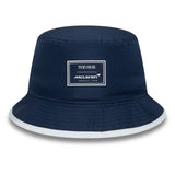 Chapeau bucket McLaren x Reiss, saisonnier, à coupe fuselée, New Era, 9FORTY, bleu
