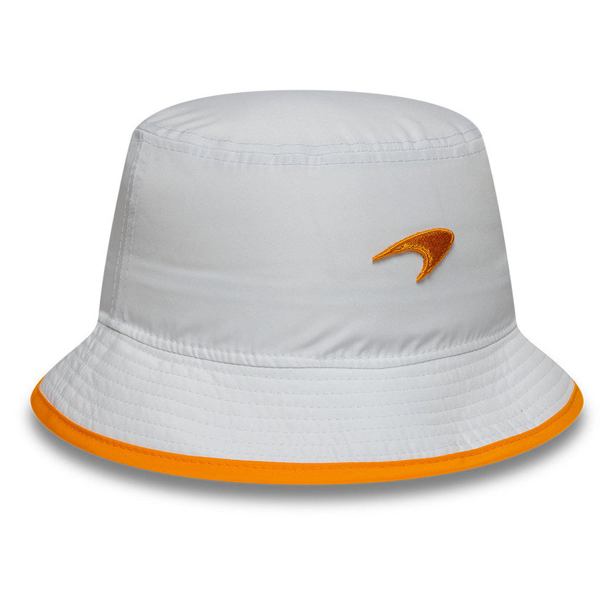 McLaren x Reiss casquette seau, saisonnière, ajustée, New Era, 9FORTY, blanche