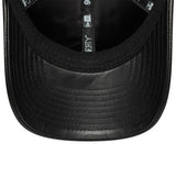 Casquette New York Yankees, cuir, New Era, 9FORTY, mc, noir