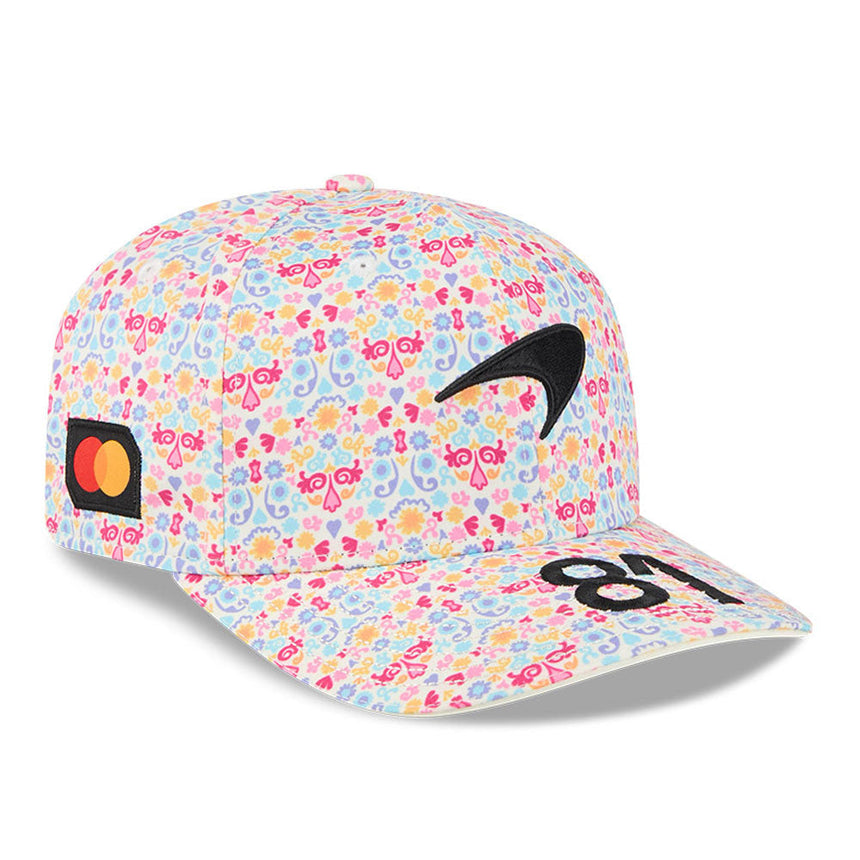 casquette McLaren, équipe, Oscar Piastri, édition spéciale Mexique, New Era, 9SEVENTY, blanche