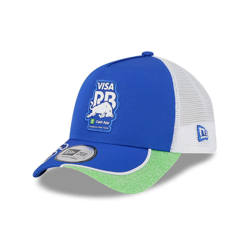 Casquette Visa RB, trucker, édition spéciale Las Vegas, Isack Hadjar, New Era, 9FORTY, bleu