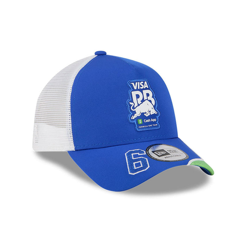 Casquette Visa RB, trucker, édition spéciale Las Vegas, Isack Hadjar, New Era, 9FORTY, bleu