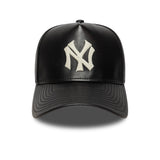Casquette des New York Yankees, en cuir, New Era, 9FORTY, noir