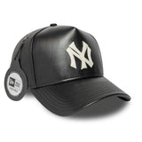Casquette des New York Yankees, en cuir, New Era, 9FORTY, noir