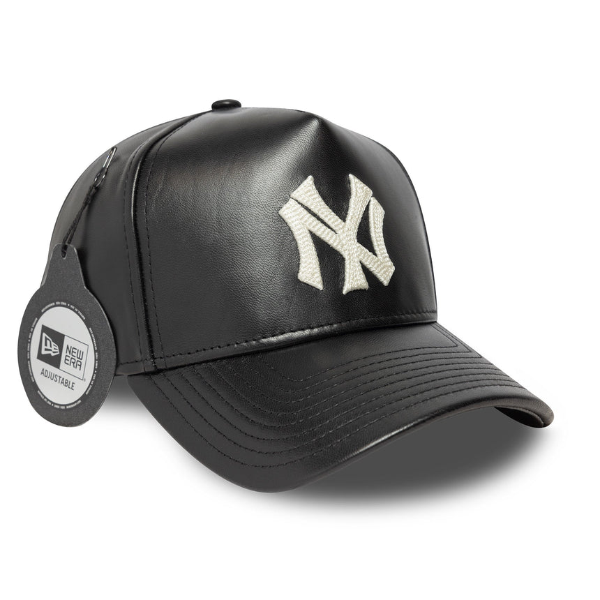 Casquette des New York Yankees, en cuir, New Era, 9FORTY, noir