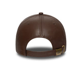 Casquette des Yankees de New York, en cuir, New Era, A-frame, marron