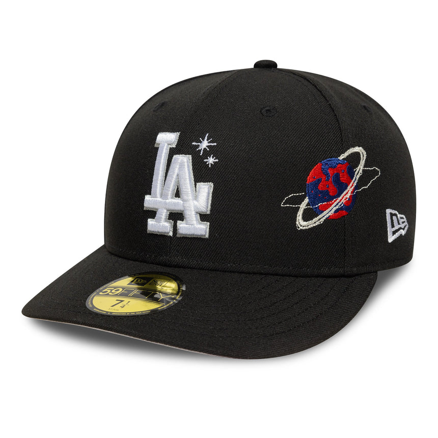 Casquette des Dodgers de Los Angeles, PLANET ICON, New Era, 59FIFTY, PC, noir