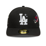 Casquette des Dodgers de Los Angeles, PLANET ICON, New Era, 59FIFTY, PC, noir