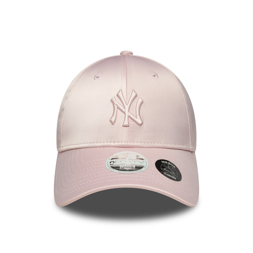 Casquette des New York Yankees, dos à nœud satin, New Era, 9FORTY, rose, rose