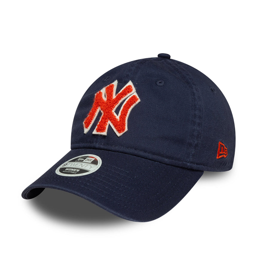 Casquette New York Yankees, bouclé pour femme, New Era, 9TWENTY, bouclé, bleu