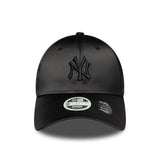 Casquette des New York Yankees, dos à nœud satiné, New Era, 9FORTY, pour femmes, noir