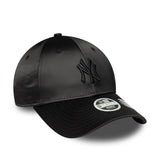 Casquette des New York Yankees, dos à nœud satiné, New Era, 9FORTY, pour femmes, noir