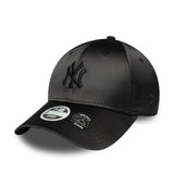 Casquette des New York Yankees, dos à nœud satiné, New Era, 9FORTY, pour femmes, noir