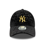 casquette New York Yankees, velours léo, 9FORTY, pour femmes, noir