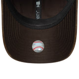 Casquette New York Yankees, cuir PU, New York Yankees, 9TWENTY, marron, marron