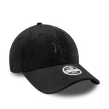 Casquette des Yankees de New York, velours, New Era, 9FORTY, noir