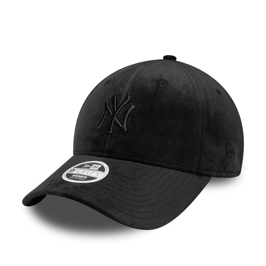 Casquette des Yankees de New York, velours, New Era, 9FORTY, noir