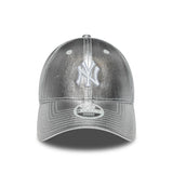 Casquette New York Yankees, métallique, New Era, 9FORTY, pour femmes, argent