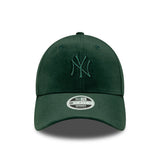 Casquette New York Yankees, pour femmes, velours, 9FORTY, New Era, verte