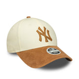 Casquette New York Yankedds, pour femmes, suède synthétique, 9FORTY, beige