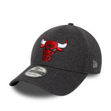Casquette Chicago Bulls, laine melton, 9FORTY, Chicago Bulls, gris, gris