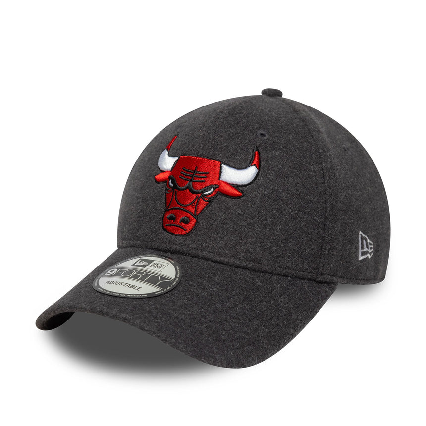 Casquette Chicago Bulls, laine melton, 9FORTY, Chicago Bulls, gris, gris
