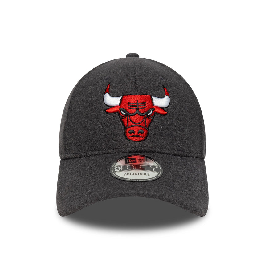Casquette Chicago Bulls, laine melton, 9FORTY, Chicago Bulls, gris, gris