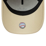Casquette New York Yankees, beige, patch latéral, A-frame, New Era, 9FORTY, beige