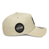 Casquette New York Yankees, beige, patch latéral, A-frame, New Era, 9FORTY, beige