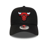 Casquette Chicago Bulls, patch latéral A-Frame, Chicago Bulls, A-frame, noir