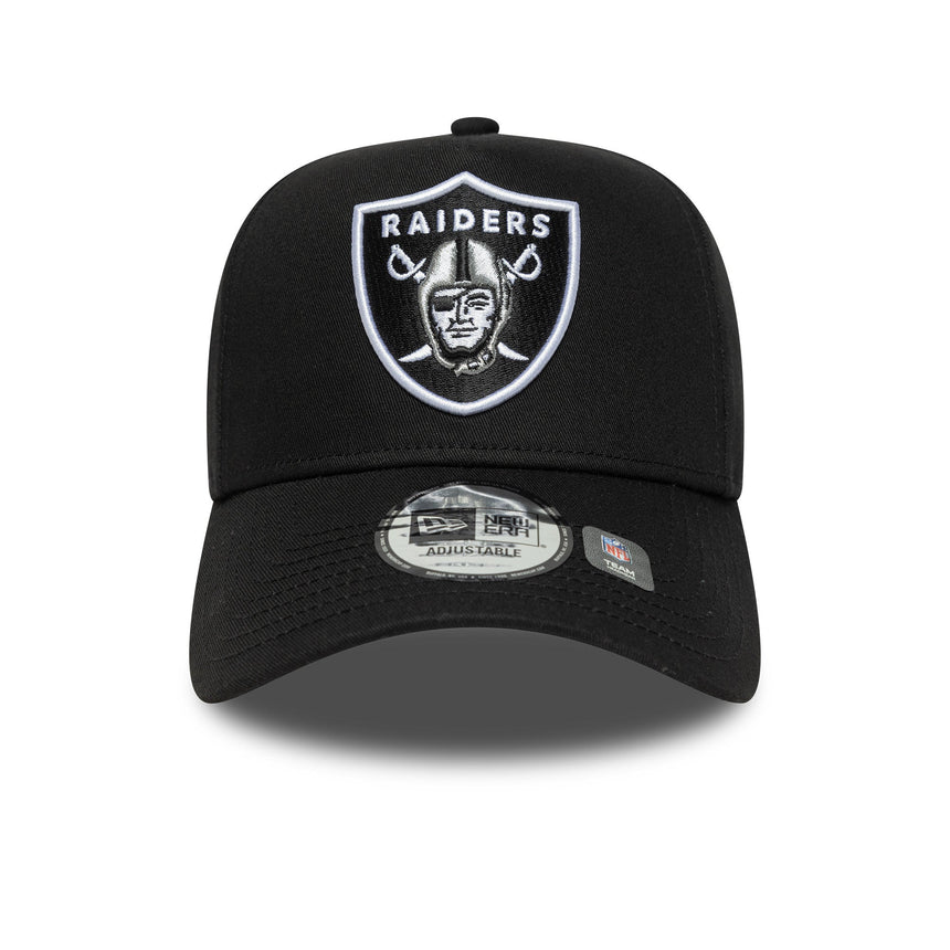 Las Vegas Raiders, patch latéral, New Era, A-frame, noir