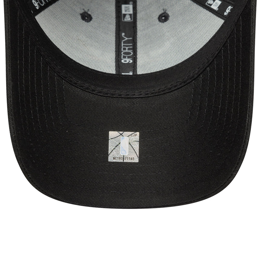 Casquette des Chicago Bulls, patch sur le côté, New Era, 9FORTY, gris, gris