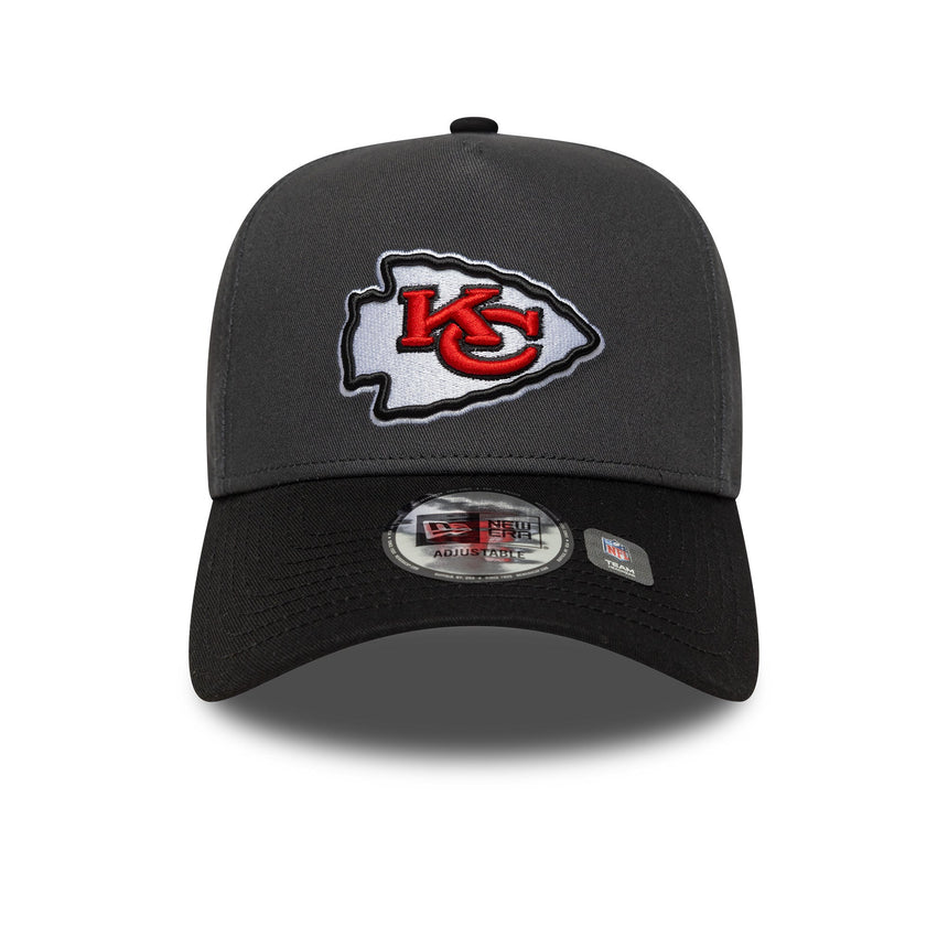 Casquette Kansas City Chiefs, épingle sans défaut, New Era, 9FORTY, gris