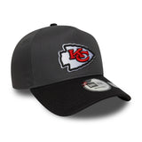 Casquette Kansas City Chiefs, épingle sans défaut, New Era, 9FORTY, gris