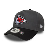 Casquette Kansas City Chiefs, épingle sans défaut, New Era, 9FORTY, gris