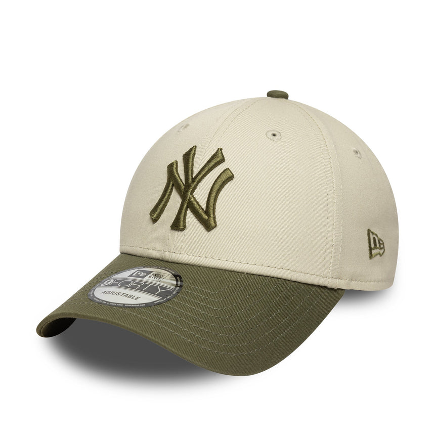Casquette des New York Yankees, écusson latéral, New Era, 9FORTY, camouflage, gris