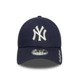 Casquette New York Yankees, script sur la visière, New Era, 9FORTY, bleu