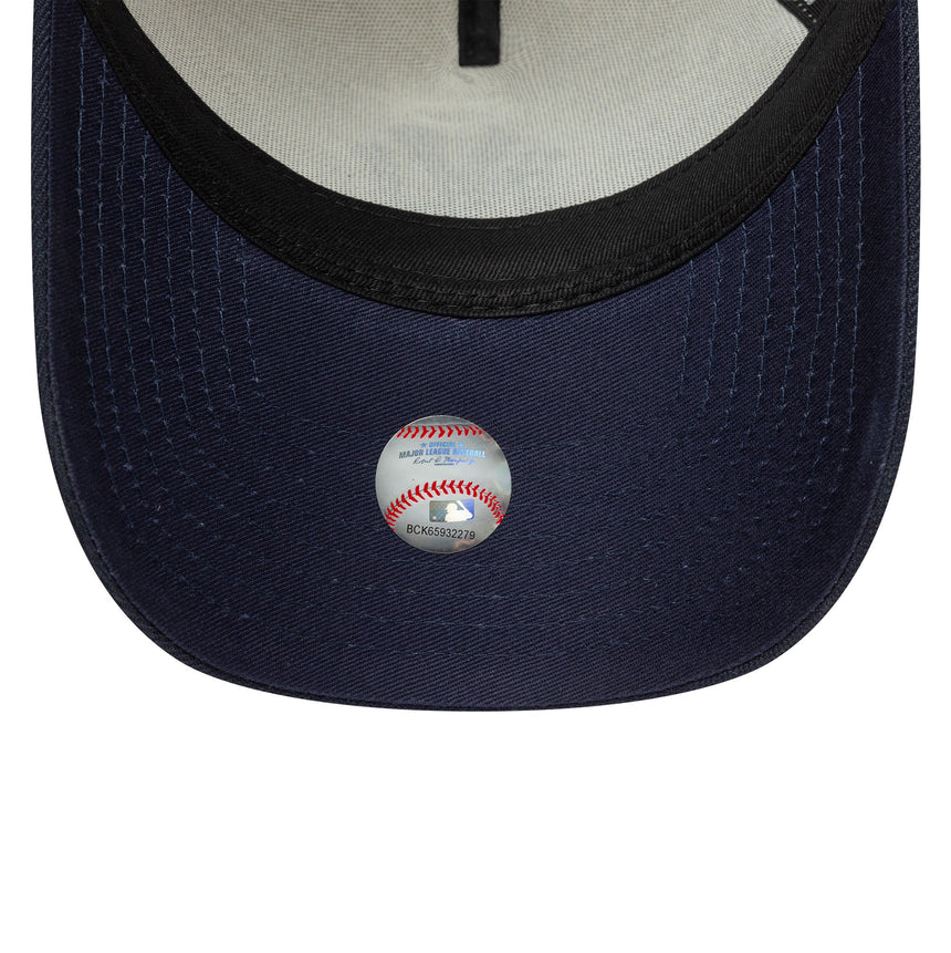 Casquette New York Yankees, écusson, New Era, 9FORTY, A-frame, beige