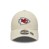 Casquette Chiefs de Kansas City, cordon, New Era, 9FORTY, beige