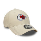Casquette Chiefs de Kansas City, cordon, New Era, 9FORTY, beige