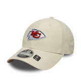 Casquette Chiefs de Kansas City, cordon, New Era, 9FORTY, beige
