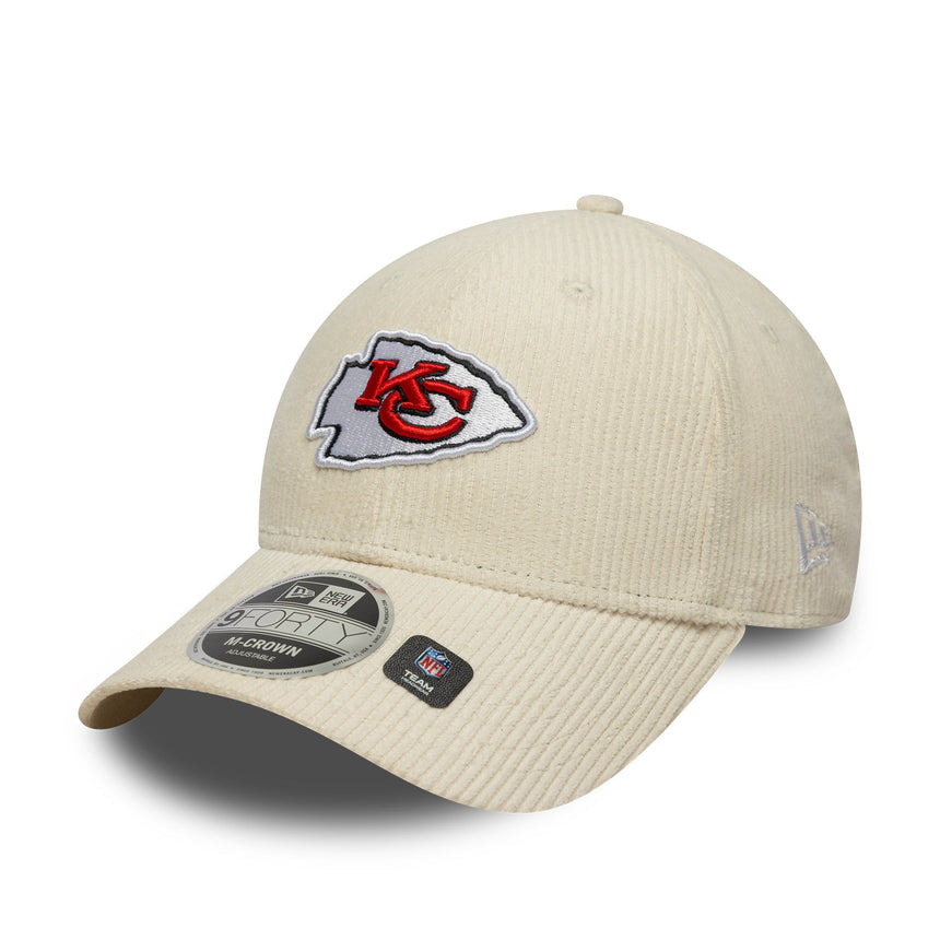 Casquette Chiefs de Kansas City, cordon, New Era, 9FORTY, beige